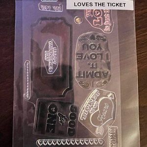 Love's The Ticket Clear Acrylic Stamp Set